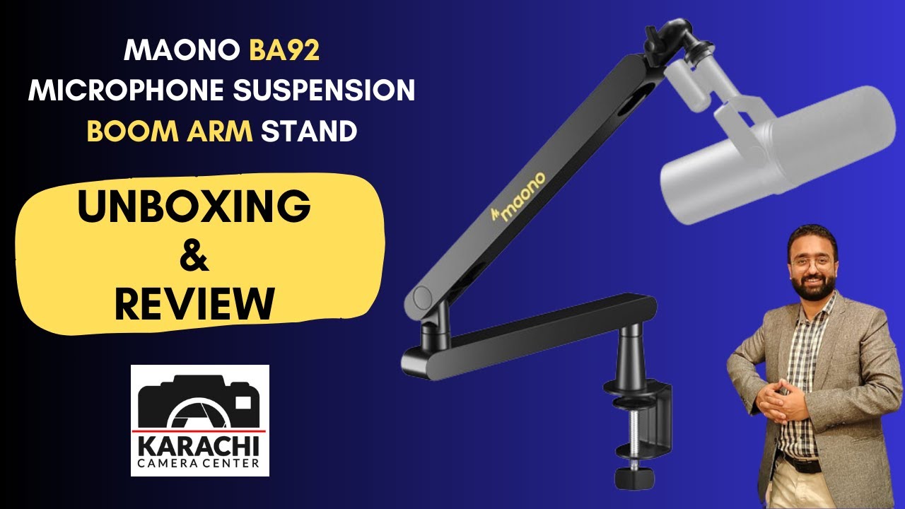 Maono BA92 Microphone Suspension Boom Arm Stand