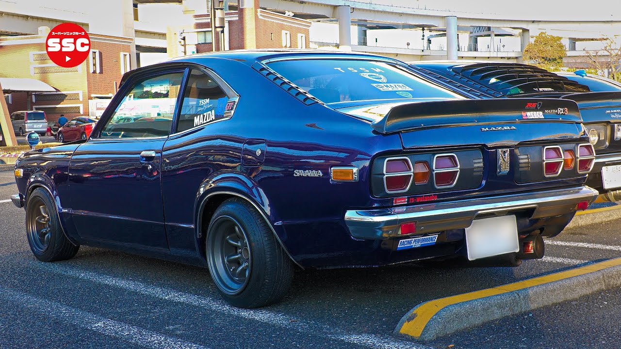 【大黒✨旧車】サバンナRX3など旧車いろいろ来て最高です❗️大黒PA 街道レーサー 絶版車 日本車 ネオクラ