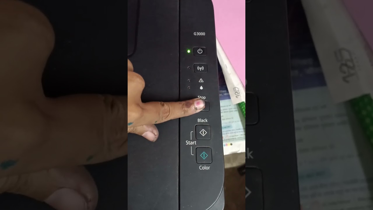 CANON G3000 7 TIMES LIGHT BLINKING/INDICATION