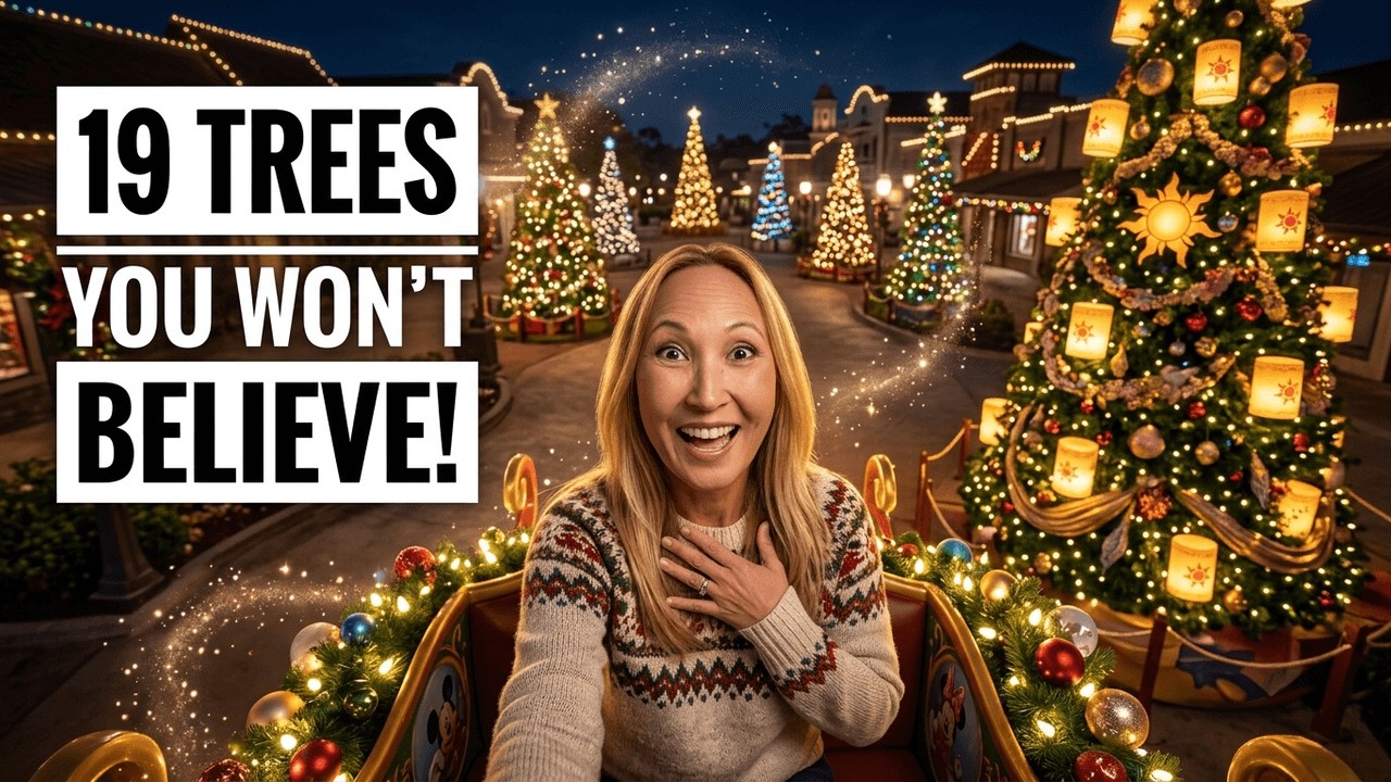 Disney Springs Christmas Tree Stroll 2025 – 19 Trees & Holiday Fun