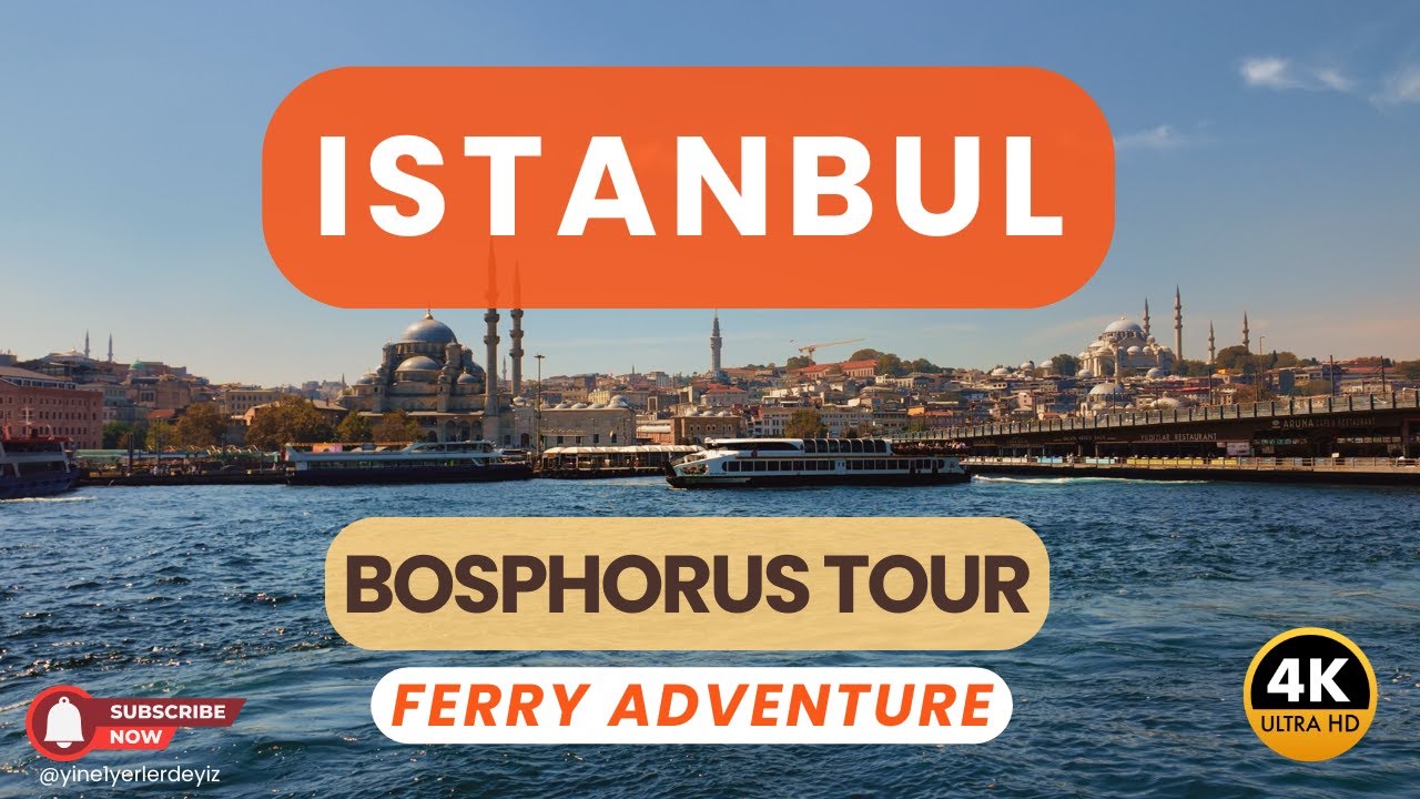 Bosphorus Tour 4K: Üsküdar to Eminönü Ferry Ride | Istanbul Views