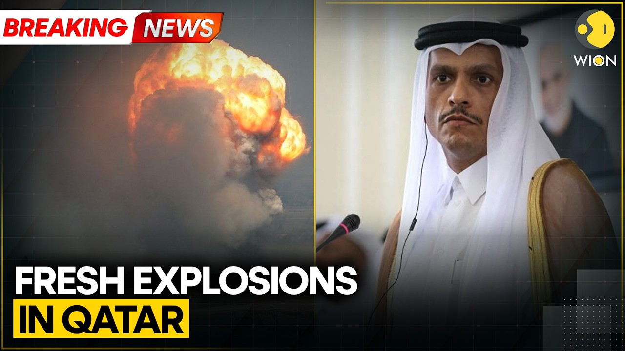 Explosions Rock Doha: Qatar Intercepts Missiles & Drones Amid Regional Escalation | WION BREAKING