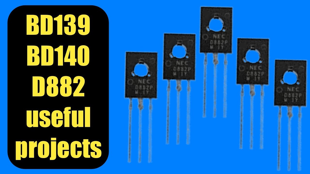 Top5 projects using BD139 / BD140 / D882 transistor | simple electronics project