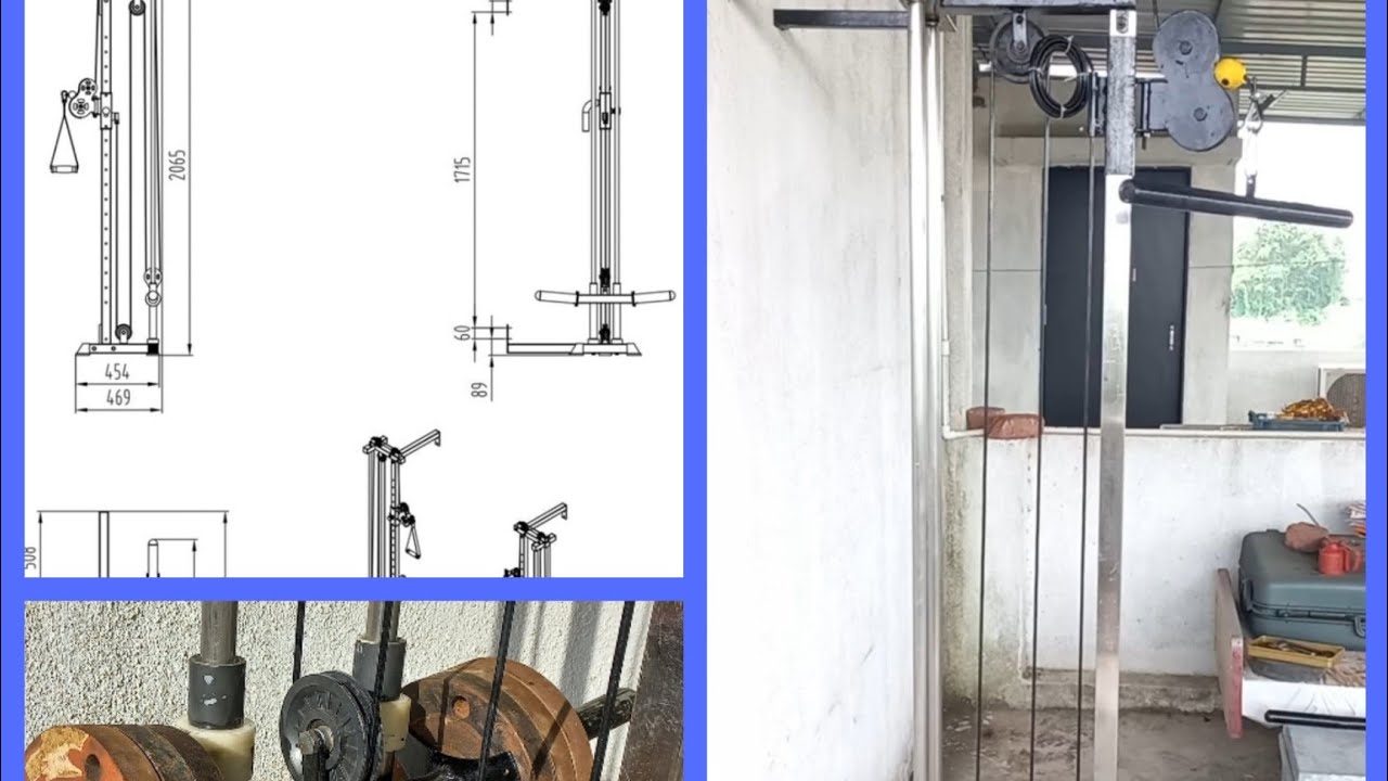 Homemade Cable Cross Machine For Gym
