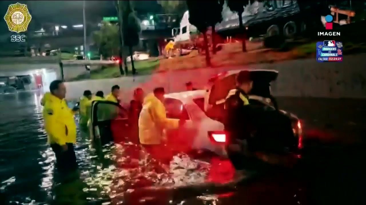 Lluvias intensas colapsaron las calles del Valle de México | Lo Mejor de Imagen Noticias