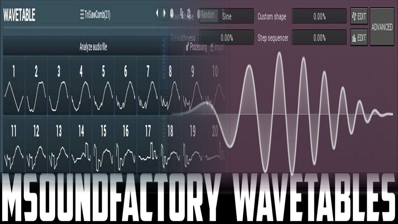 Wavetables in MSoundfactory