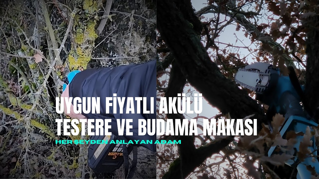 Uygun Fiyatlı ve Kaliteli Akülü Testere ve Budama Makası İncelemesi | Graizer Alman 598VF 20 Ah