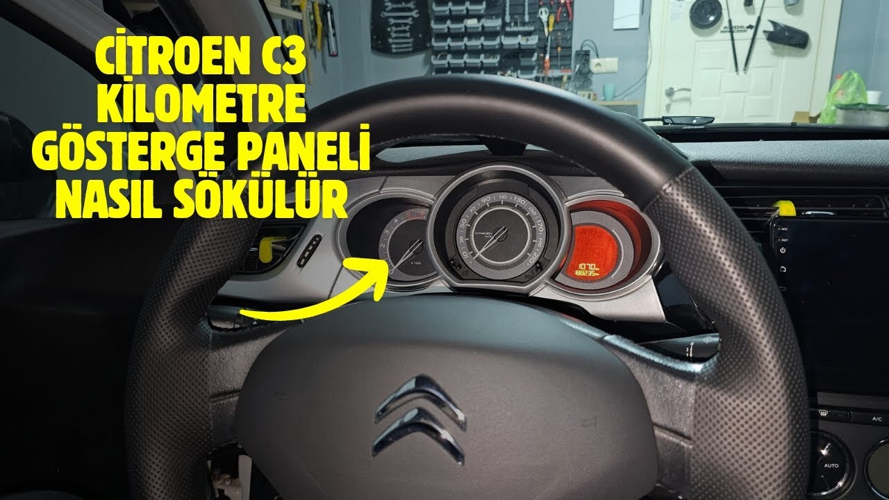 CİTROEN C3 KİLOMETRE GÖSTERGE PANELİ NASIL SÖKÜLÜR / 2011 MODEL CİTROEN C3 II