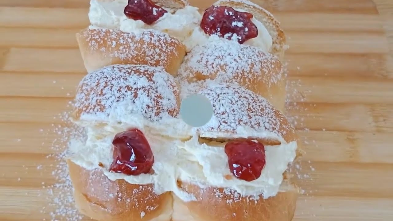 Fiji's hot bread kitchen style cream buns / bakery style cream bun recipe #creambun #bakerystyle