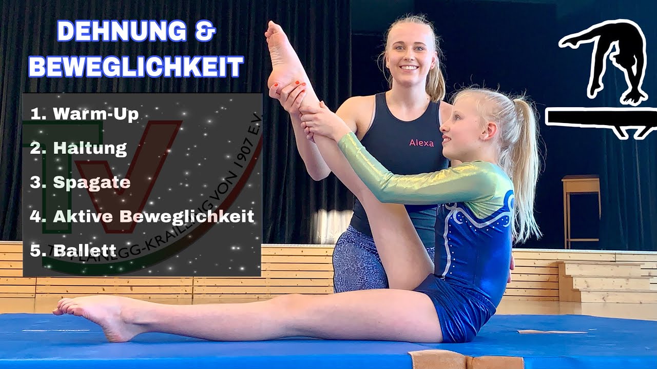 DEHNUNG & BEWEGLICHKEIT at home // TURNEN mit Alexa Hoock und Tiffanie Stippel