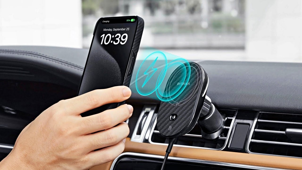Pitaka's New Qi2 Car Mount/Wireless Charger (MagEZ Car Mount Pro 2)