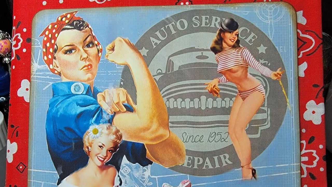 40's Pinup junk journal Flip Thru! | Etsy shop update