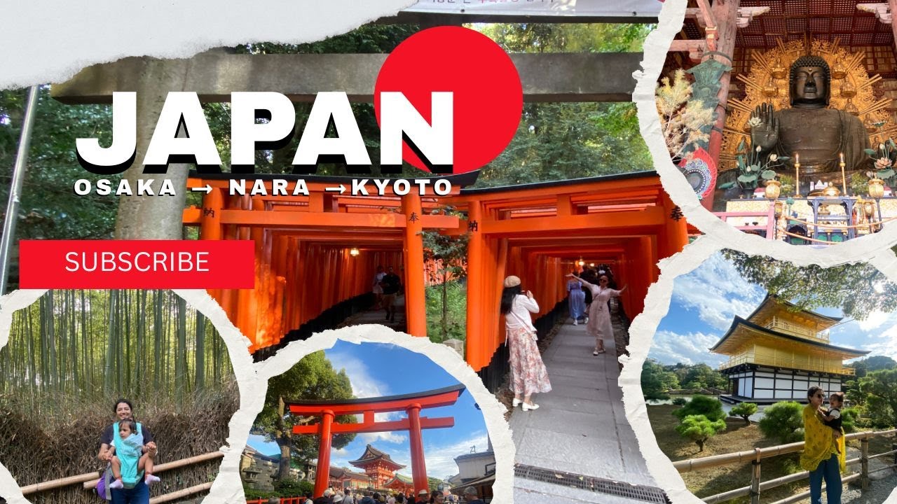 Osaka to Nara & Kyoto Day Trip 🇯🇵 | Todaiji, Arashiyama, Kinkaku-ji, Fushimi Inari