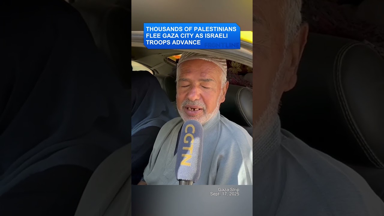 Thousands of Palestinians Flee Gaza City as Israeli Troops Advance