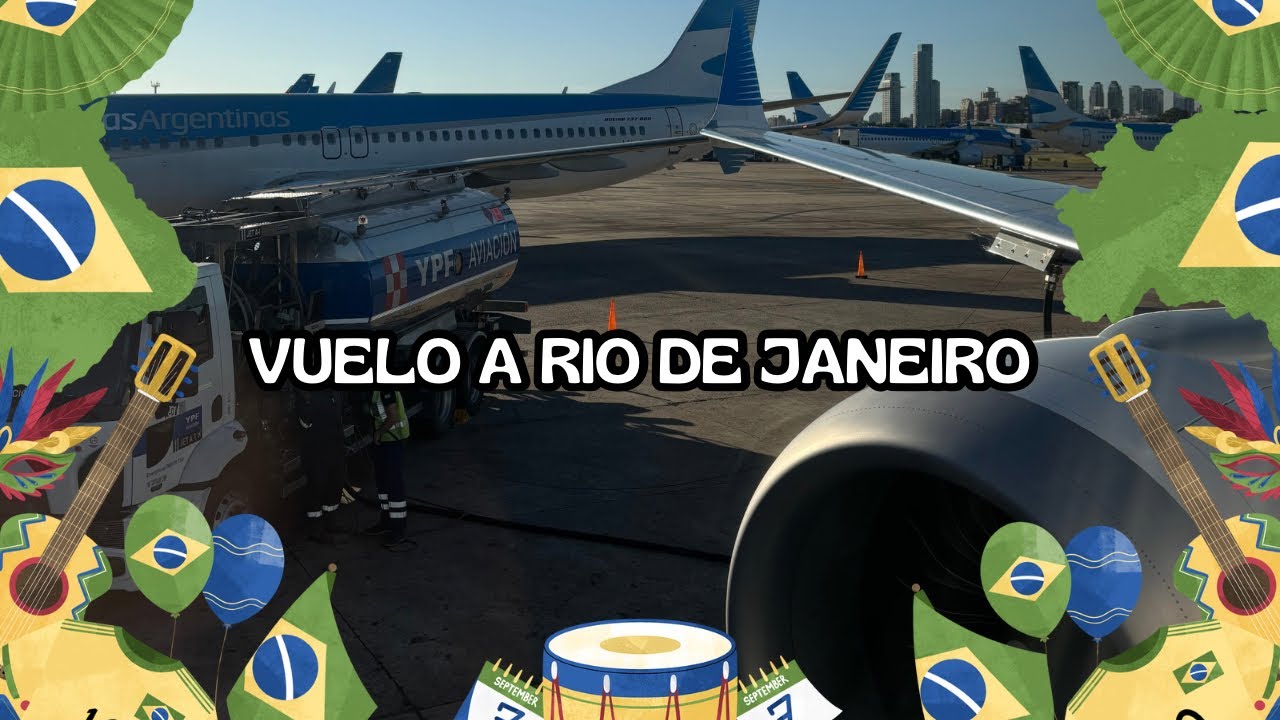 🇧🇷 Vuelo desde Buenos Aires a Río de Janeiro | Aerolíneas Argentinas 🇦🇷