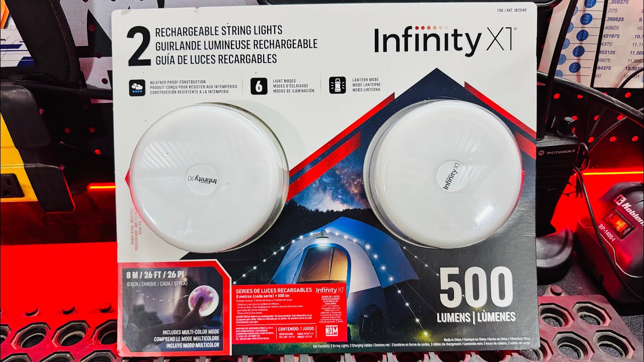 Перезаряжаемые направляющие светильники INFINITY X1, 2 шт. (COTSCO)