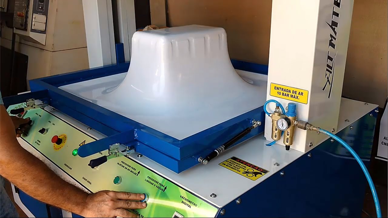 TERMOFORMADORA VACUUM FORMING VF-1000 ALTMATEX  MOLDAGEM DE CAIXA TÉRMICA