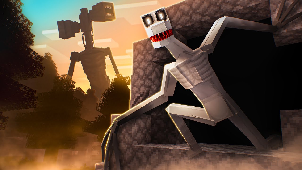 I Found The Rake's Cave.. MInecraft Siren Head Forest #7