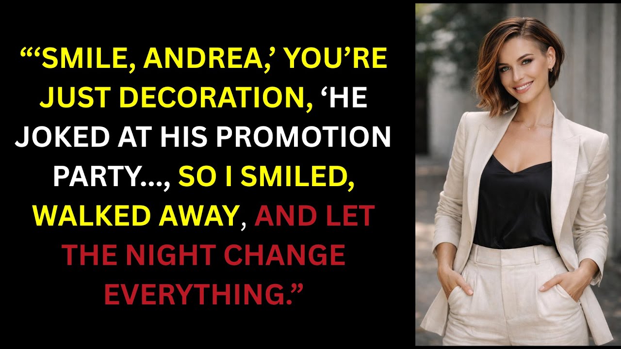 My Husband Mocked Me at His Promotion Party...I Smiled.