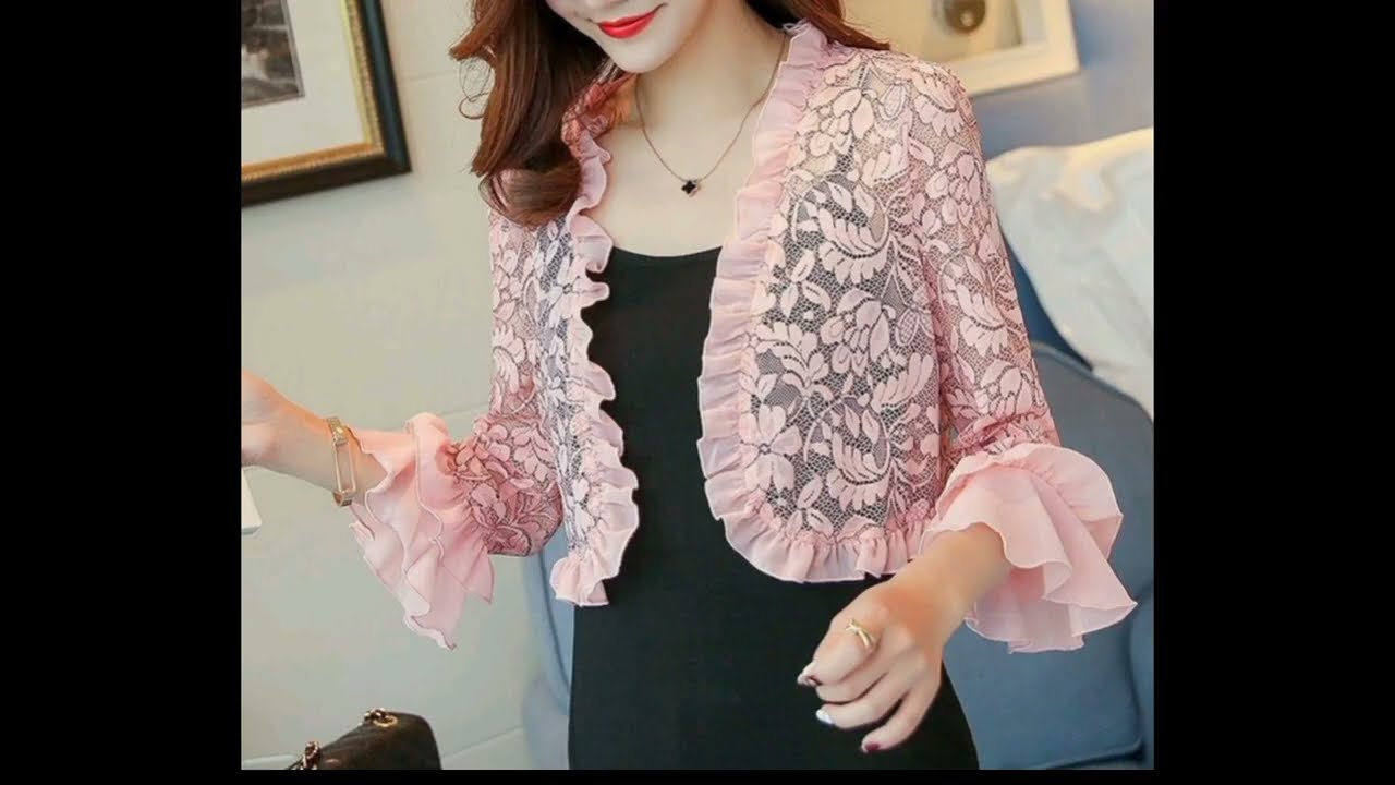 Short jacket style design new style mein latest design stylish jacket girl ke liye new idea 