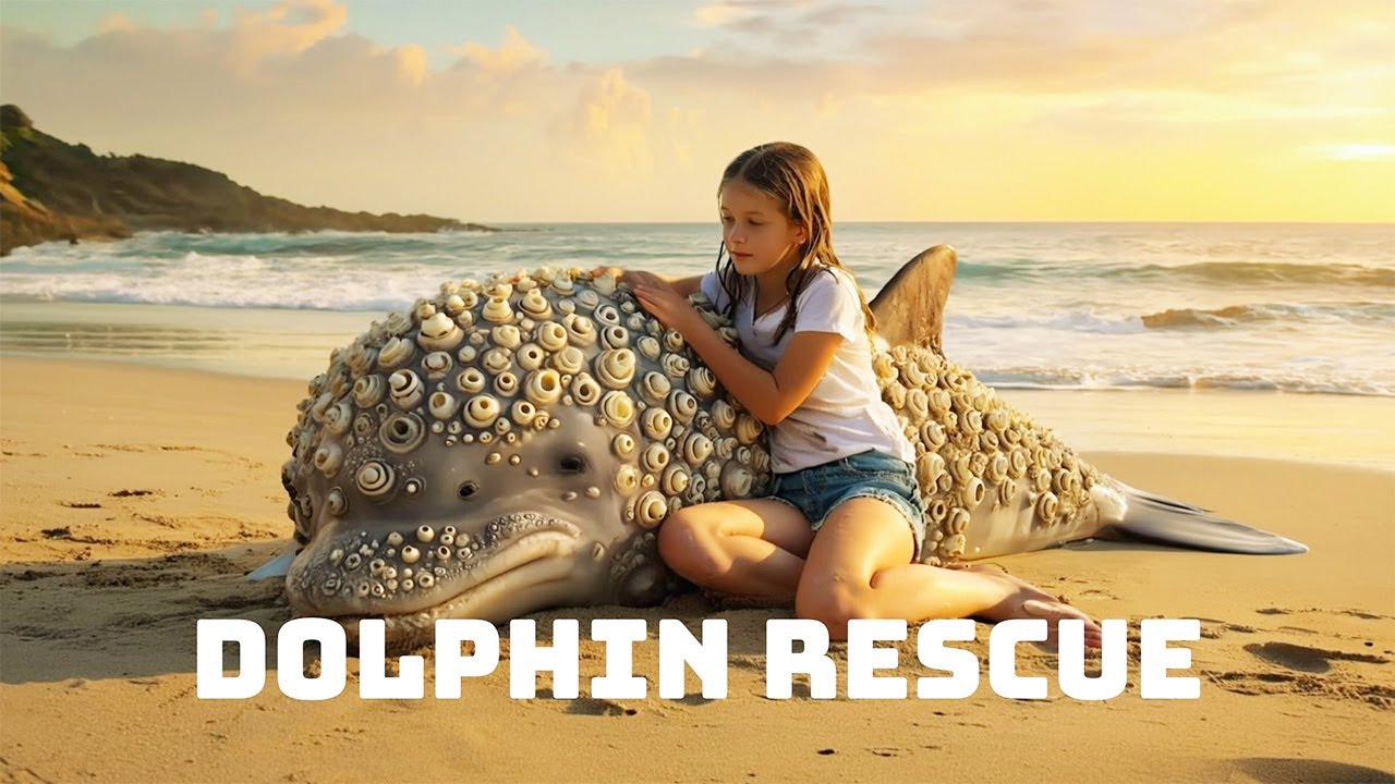 🆘 Ocean Rescue: The Little Girl Who Refused to Let a Dying Dolphin Give Up