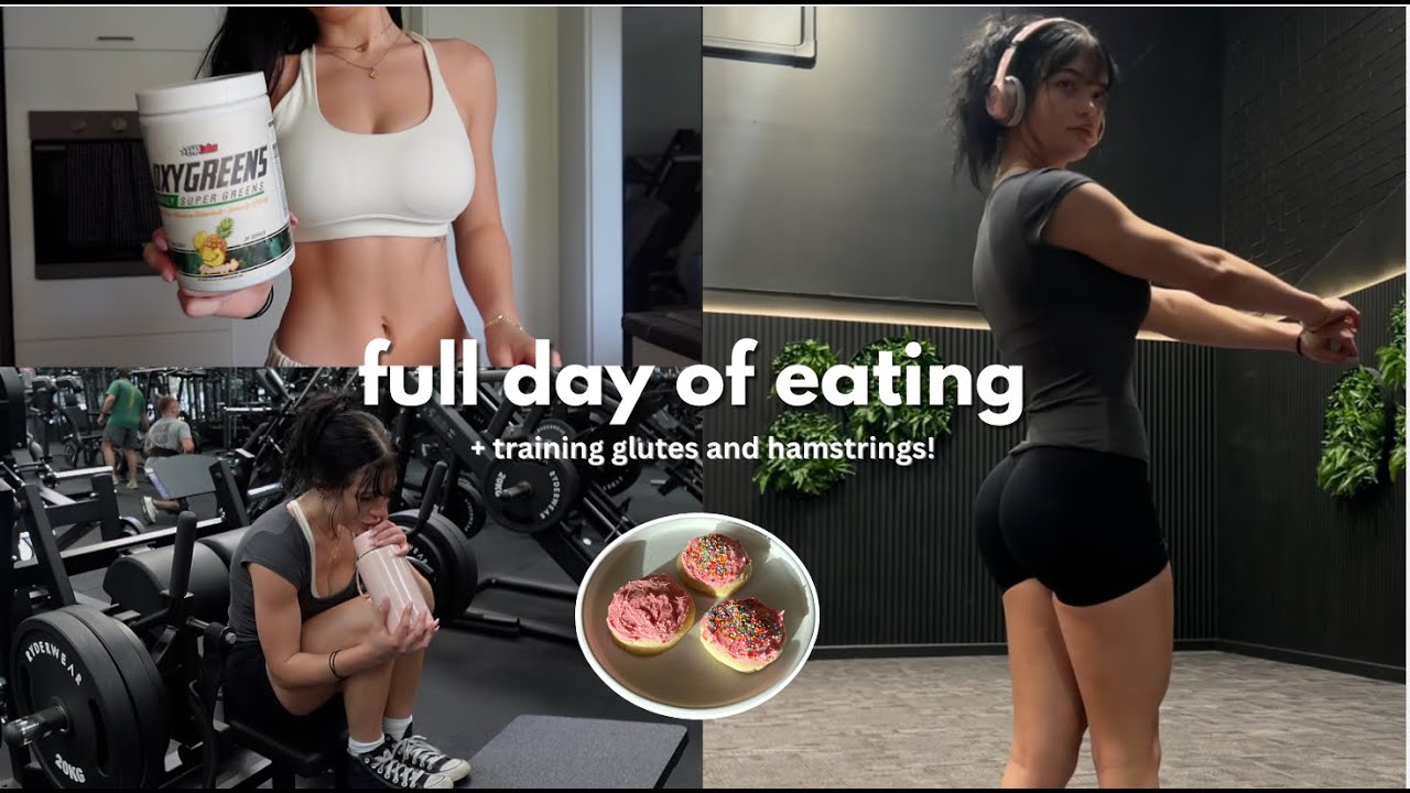 full day of eating + glute and hamstring workout!