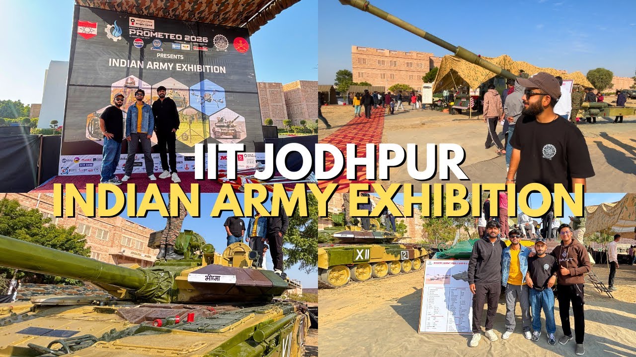 Indian Army Exhibition at IIT Jodhpur 🇮🇳🪖 | Tanks, Guns & Real Power | PROMETEO’26 #iitjodhpur