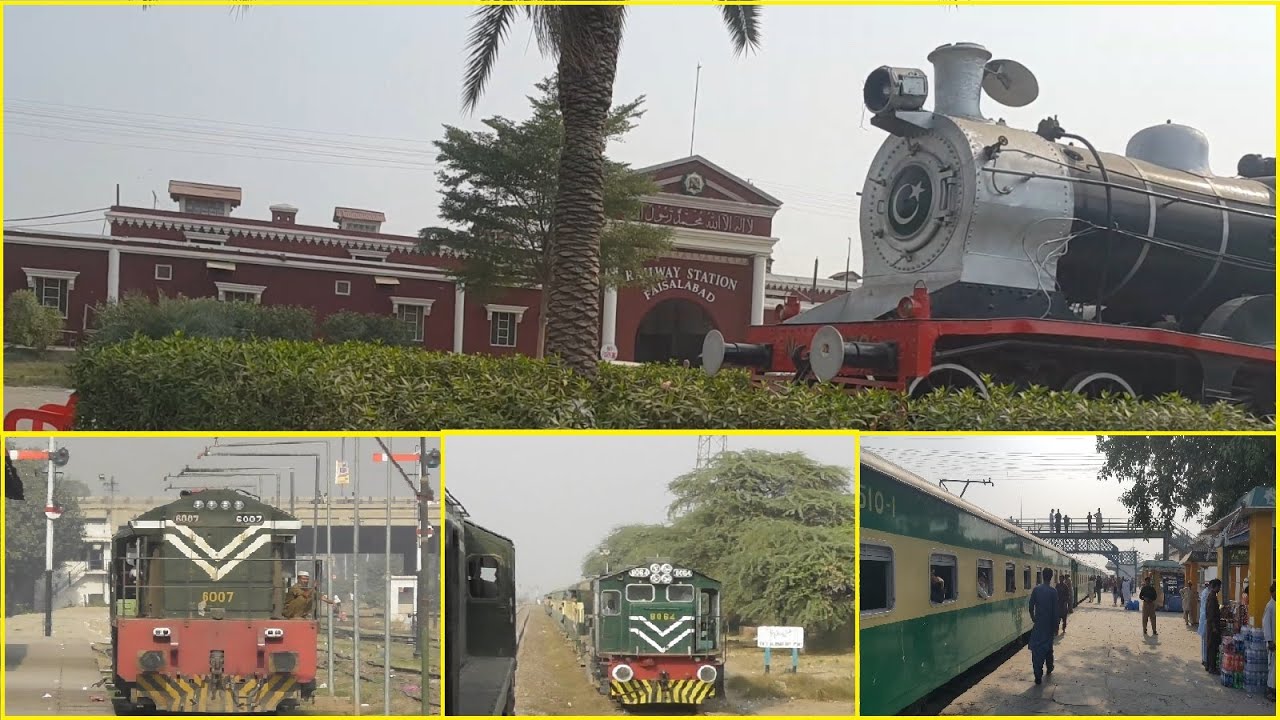 Sights & Sounds Of Faisalabad Railway Station || Train Travel In Pakistan || Faisal Express