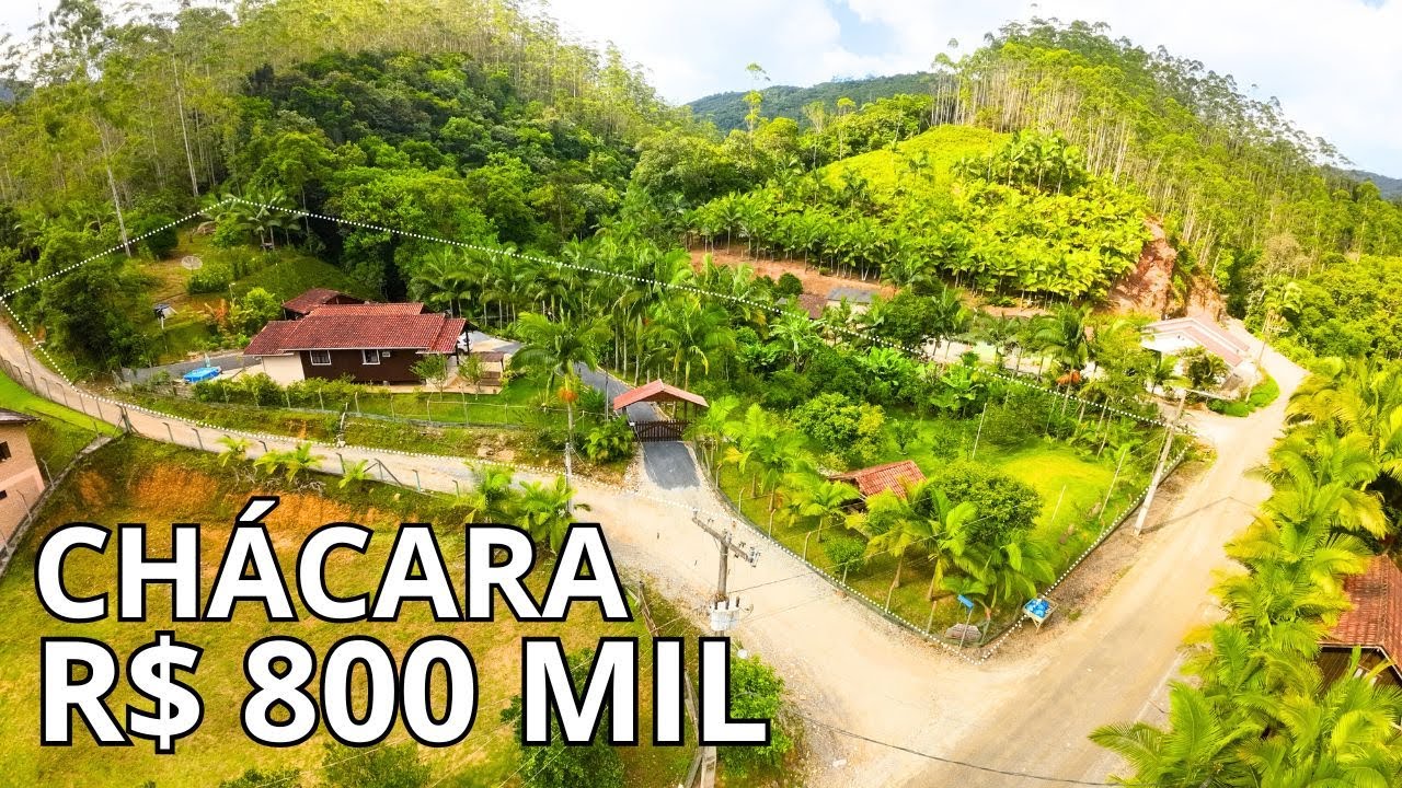 Chácara em Botuverá SC, perto do centro, muitas frutas e pomar, casa com 5 quartos e água do mato!