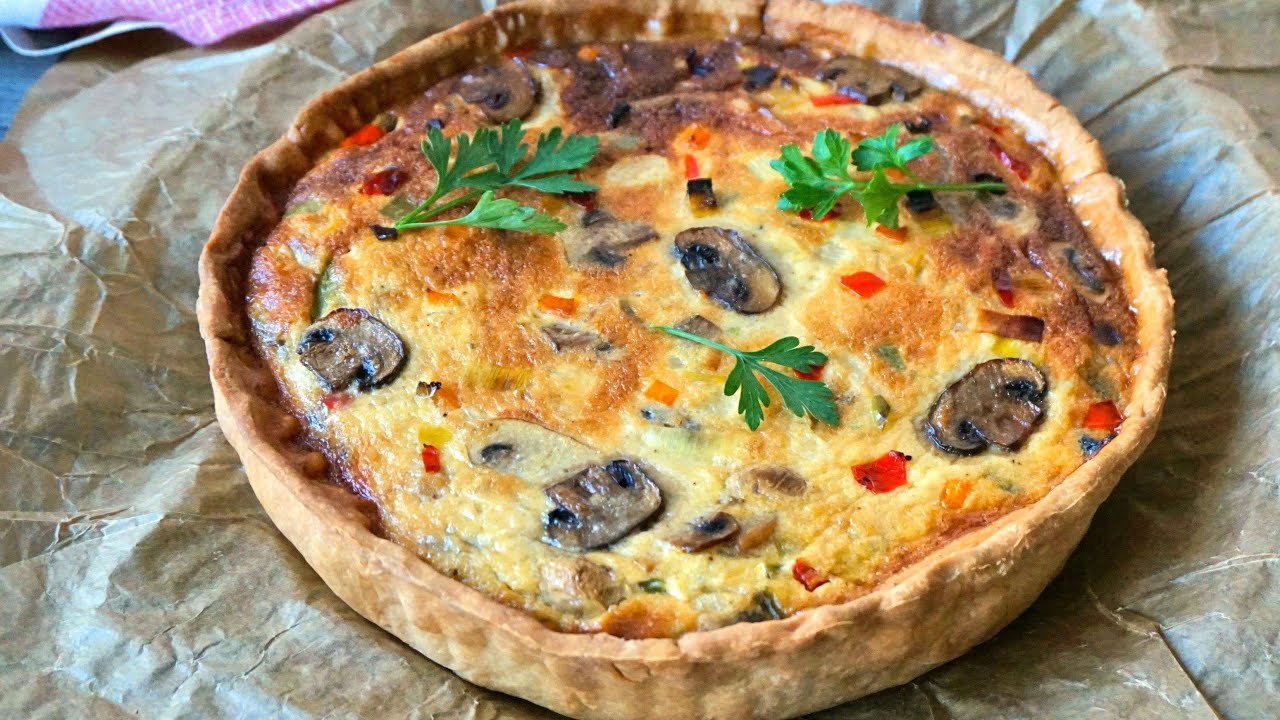 Pastel de verduras con masa casera paso a paso