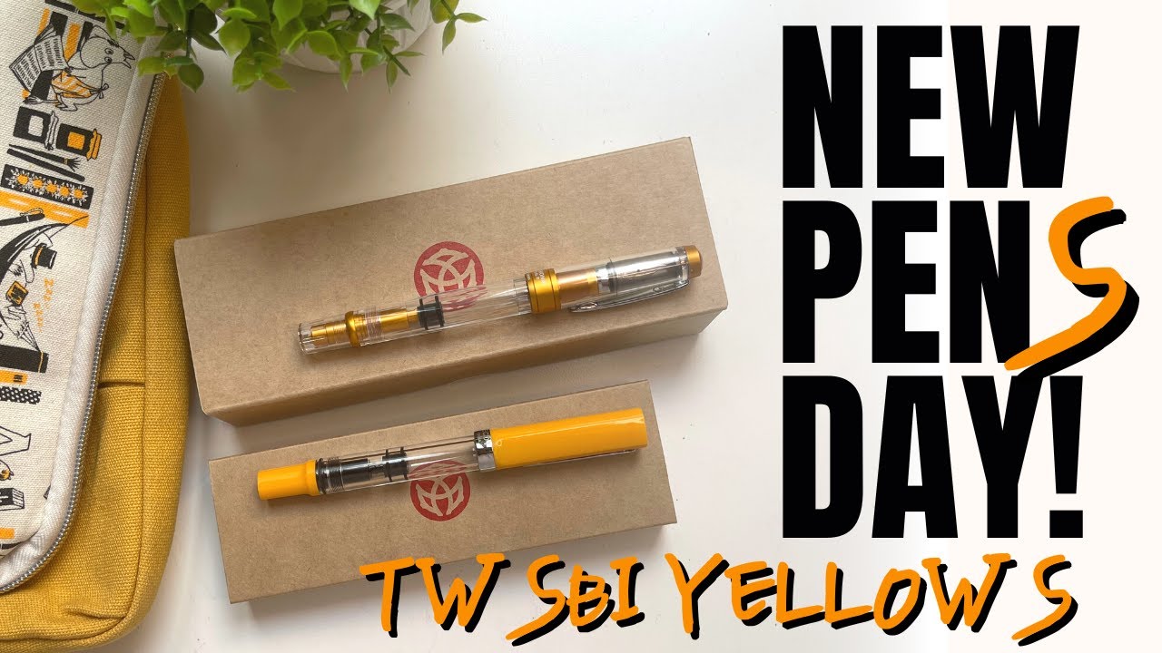 NEW PEN DAY: TWSBI Diamond 580 ALR Sunset Yellow & ECO T Saffron 💛 |🌞 #unboxing #firstimpressions