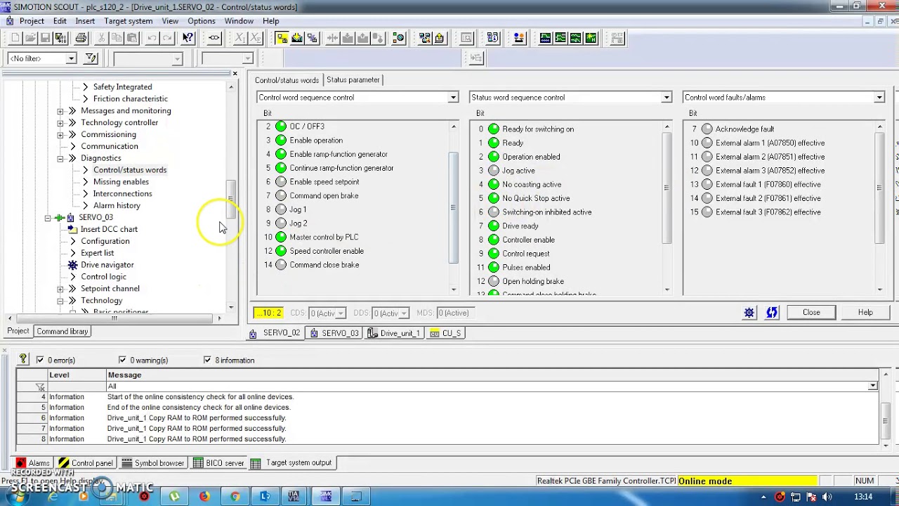 Communicating and Programming Siemens S71500 with Sinamics S120 through PROFINET Interface-Part2