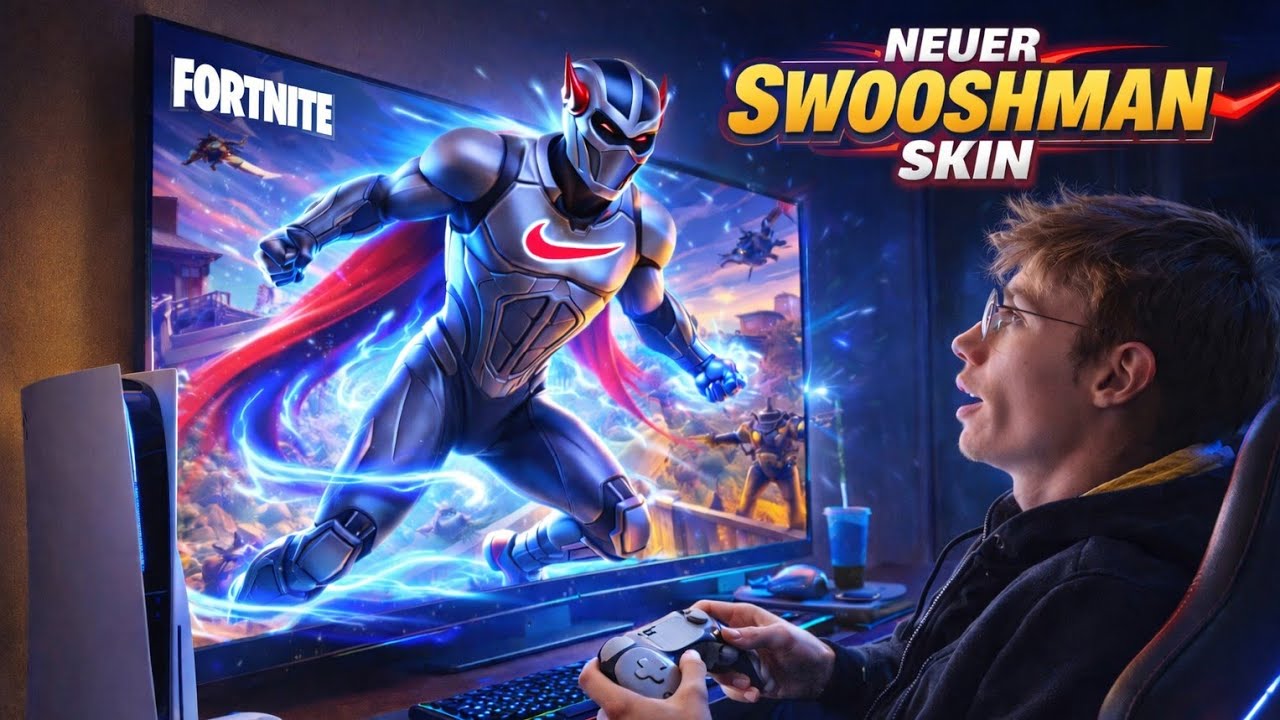 NEUER FORTNITE Swoosh-Man SKIN