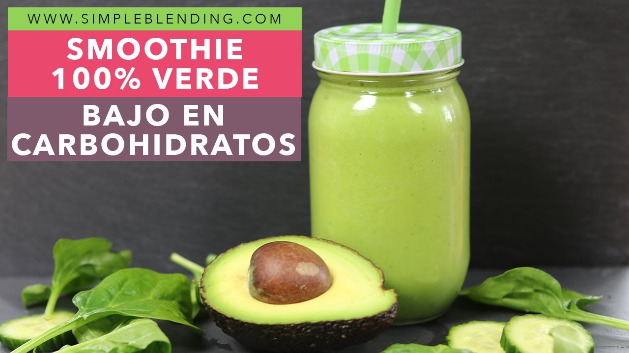 SMOOTHIE VERDE SIN FRUTA PARA LA CENA | Bajo en carbohidratos | Batido verde para la cena