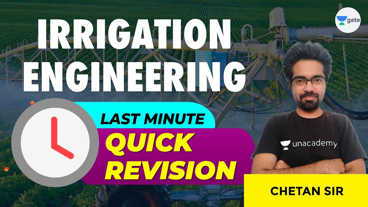 Last Minute Quick Revision | Irrigation Engineering | Chetan Saxena