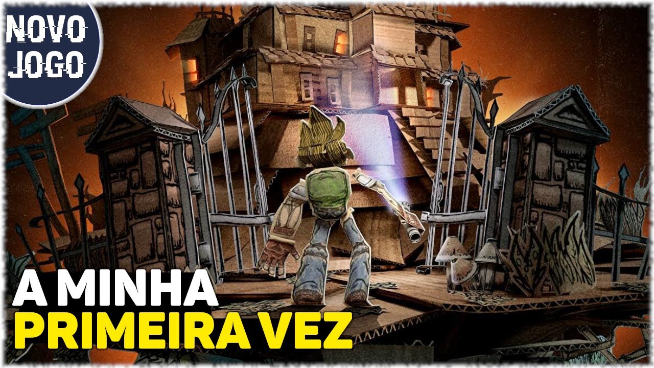 Novo Jogo de Terror em um Mundo de Papel | Conhecendo Paper Cut Mansion | Gameplay PC comentada PTBR