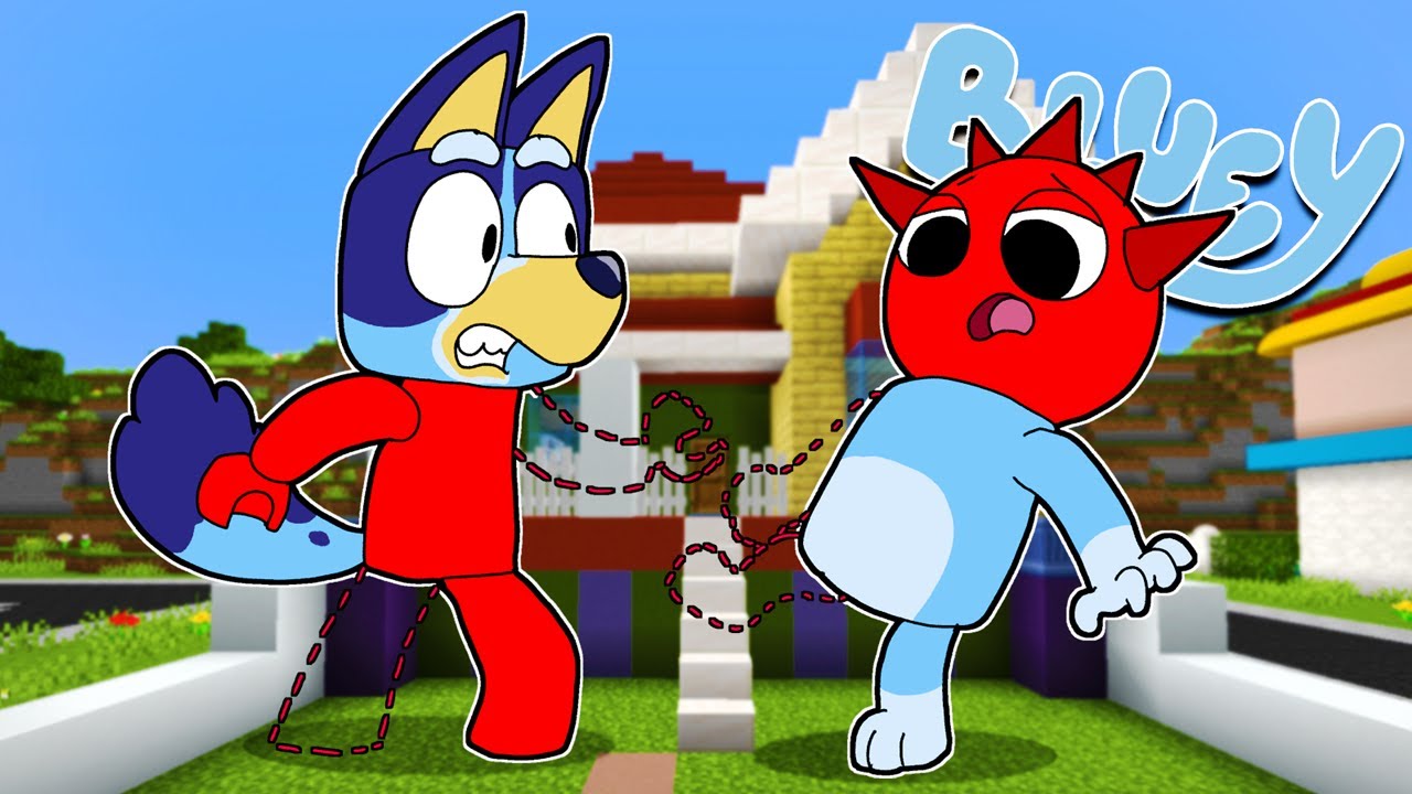 SPRUNKI RADDY le ROBA el CUERPO a BLUEY | Las Aventuras de BLUEY en ROBLOX!