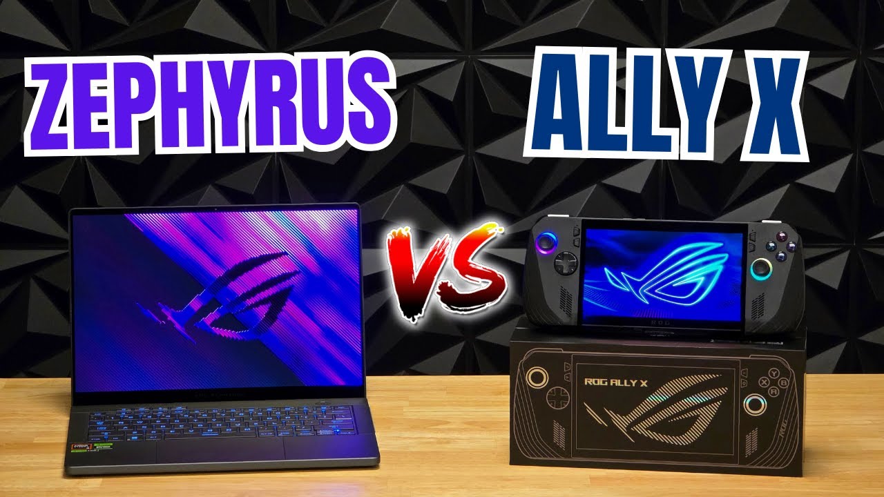 Gaming HANDHELD vs Gaming LAPTOP - Asus ROG Zephyrus G14 (2024) vs ROG Ally X (Z1 Extreme)