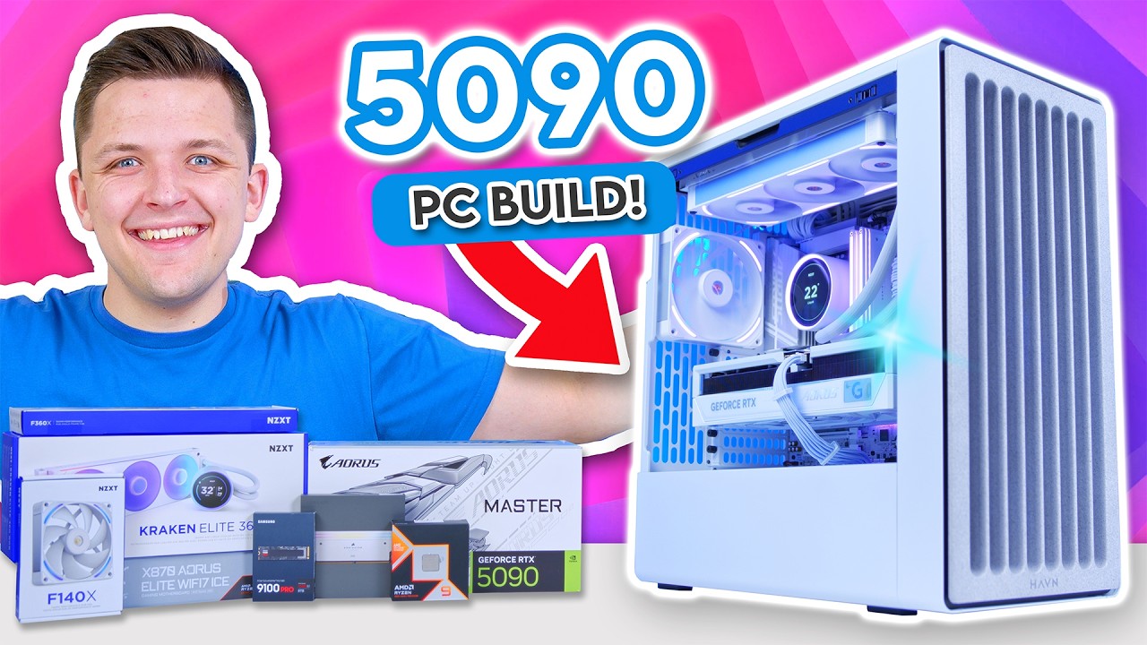 RTX 5090 & Ryzen 9950X3D Gaming PC Build! 😍 [Full Build Guide]