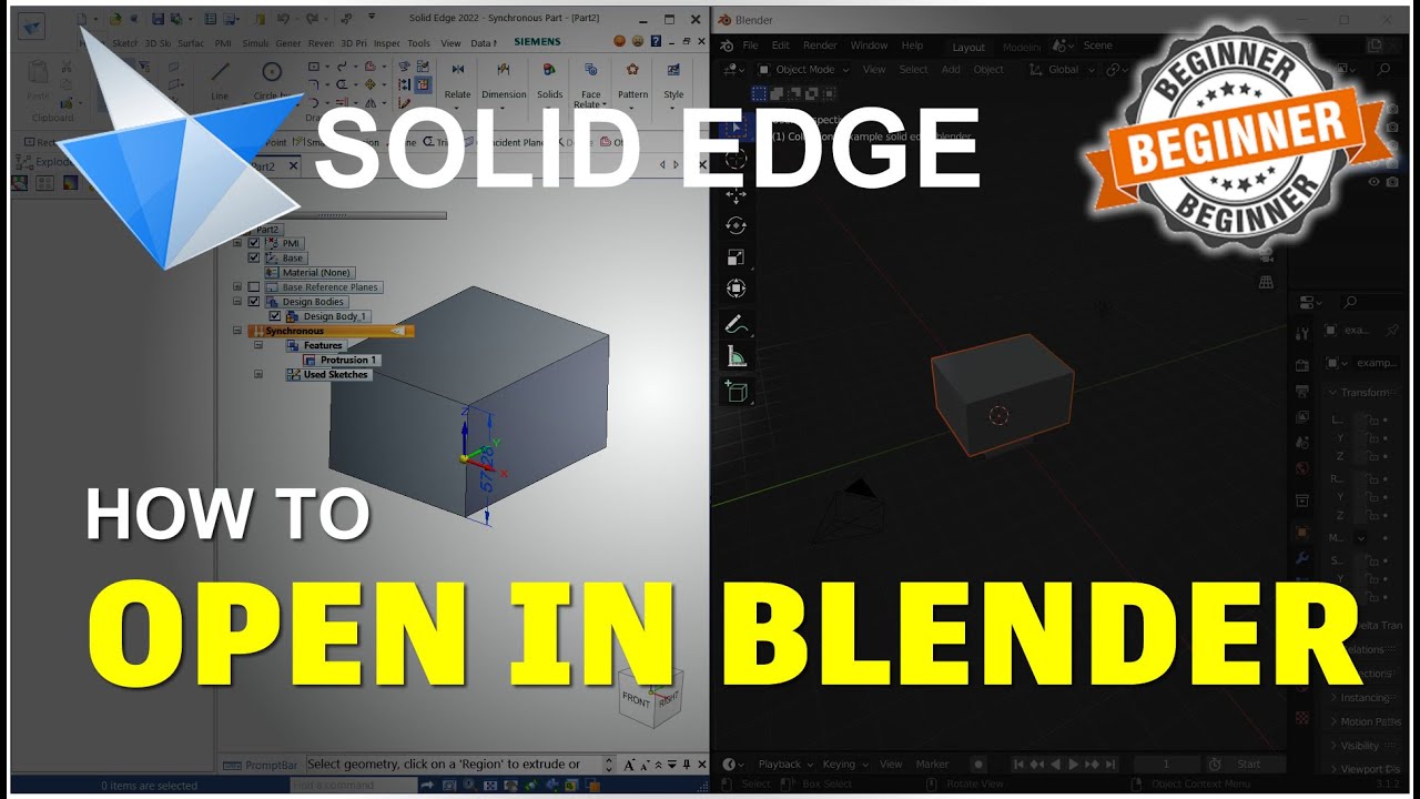 Solid Edge How To Blender Tutorial