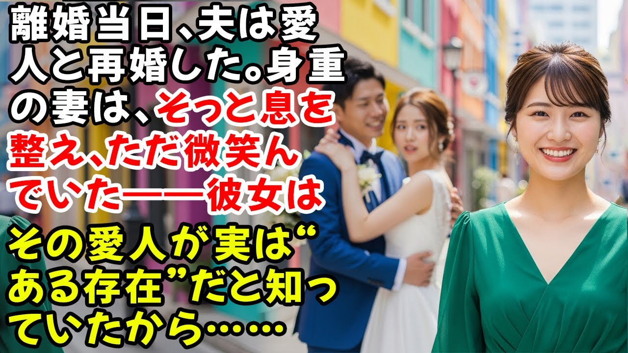 離婚当日、夫は愛人と再婚した。身重の妻は、そっと息を整え、ただ微笑んでいた――彼女は、その愛人が実は“ある存在”だと知っていたから……