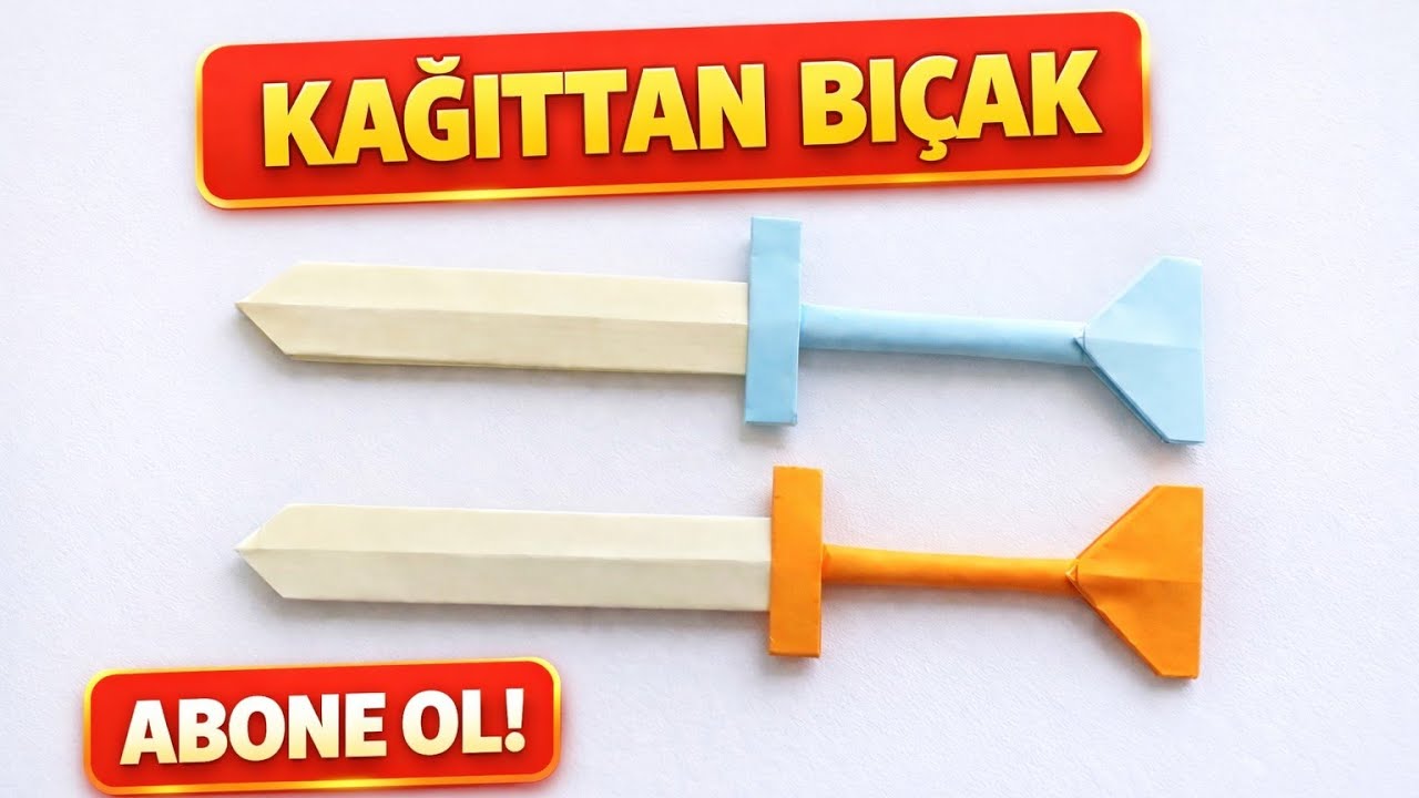 ⭐ “Amazing Paper Knife Making Step by Step | Kağıttan Şaşırtıcı Bıçak Yapımı Adım Adım”😳