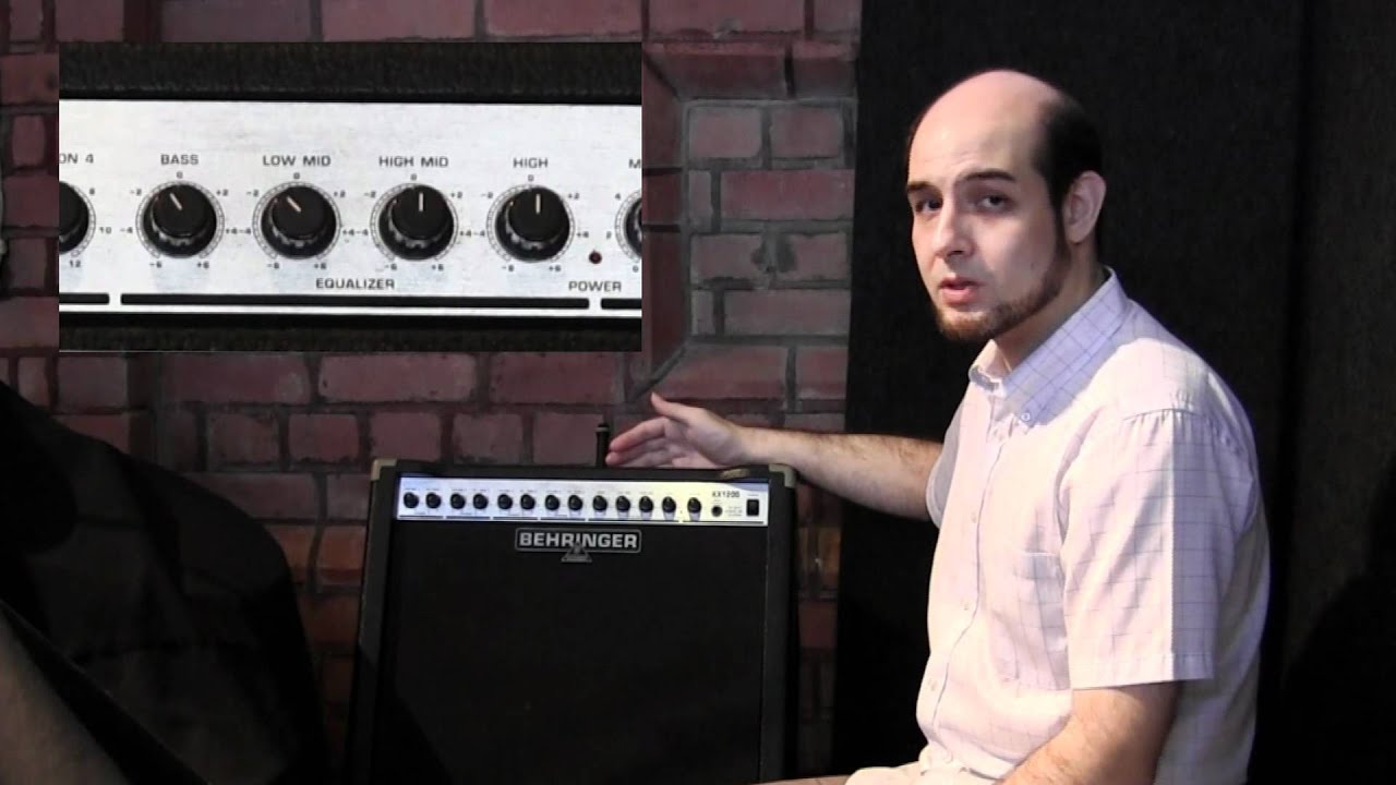How to adjust the drum monitor (Behringer KX1200)