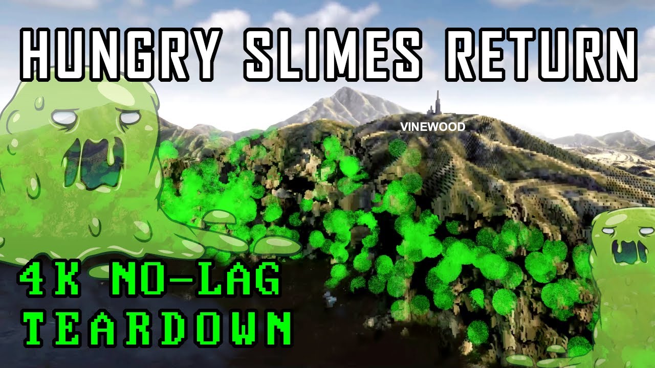 Hungry Slimes, scaled up