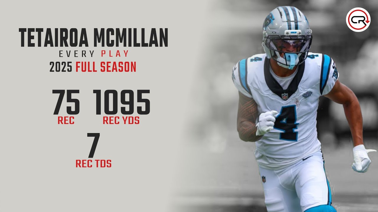 Tetairoa McMillan 2025 Highlights | Every Target and Catch