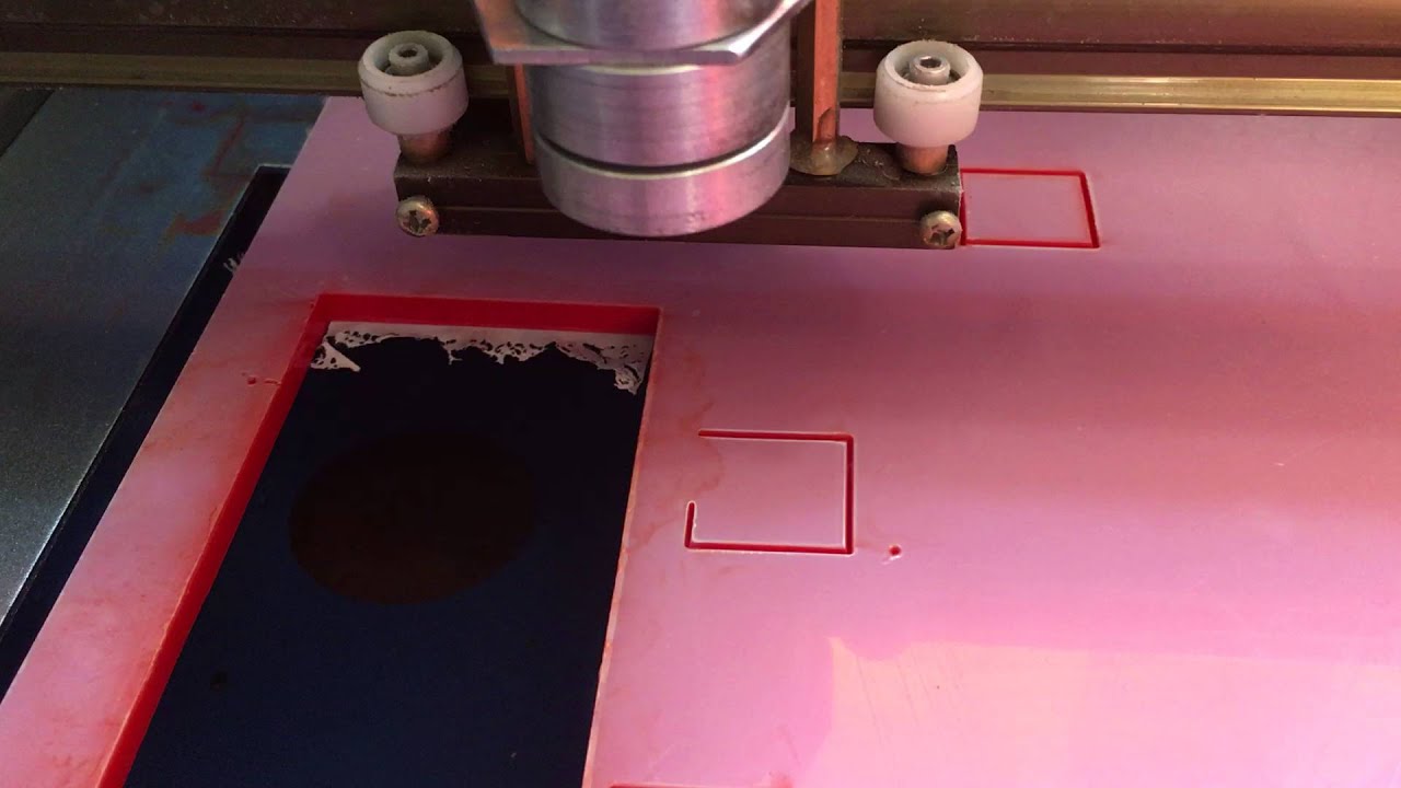K40 laser 5mm thick acrylic 7mm per second 15ma