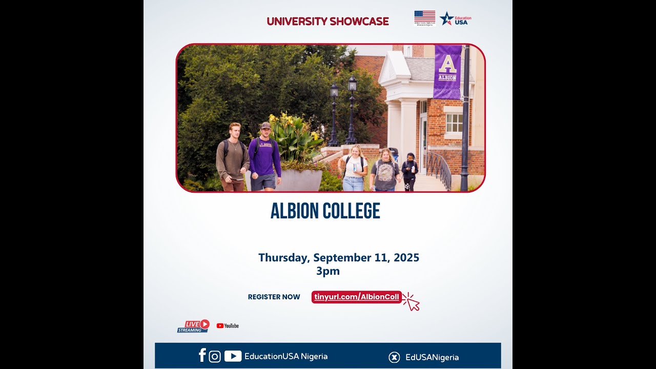 Virtual Showcase: Discover Albion College– Scholarships, Programs & More!