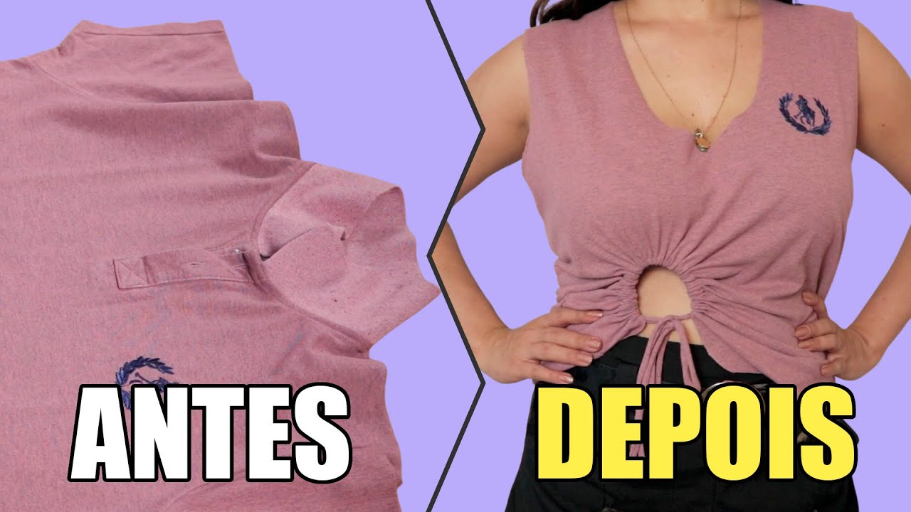 3 IDEIAS Incríveis de TRANSFORMAÇÃO de BLUSAS e VESTIDOS em Peças MODERNAS e ESTILOSAS