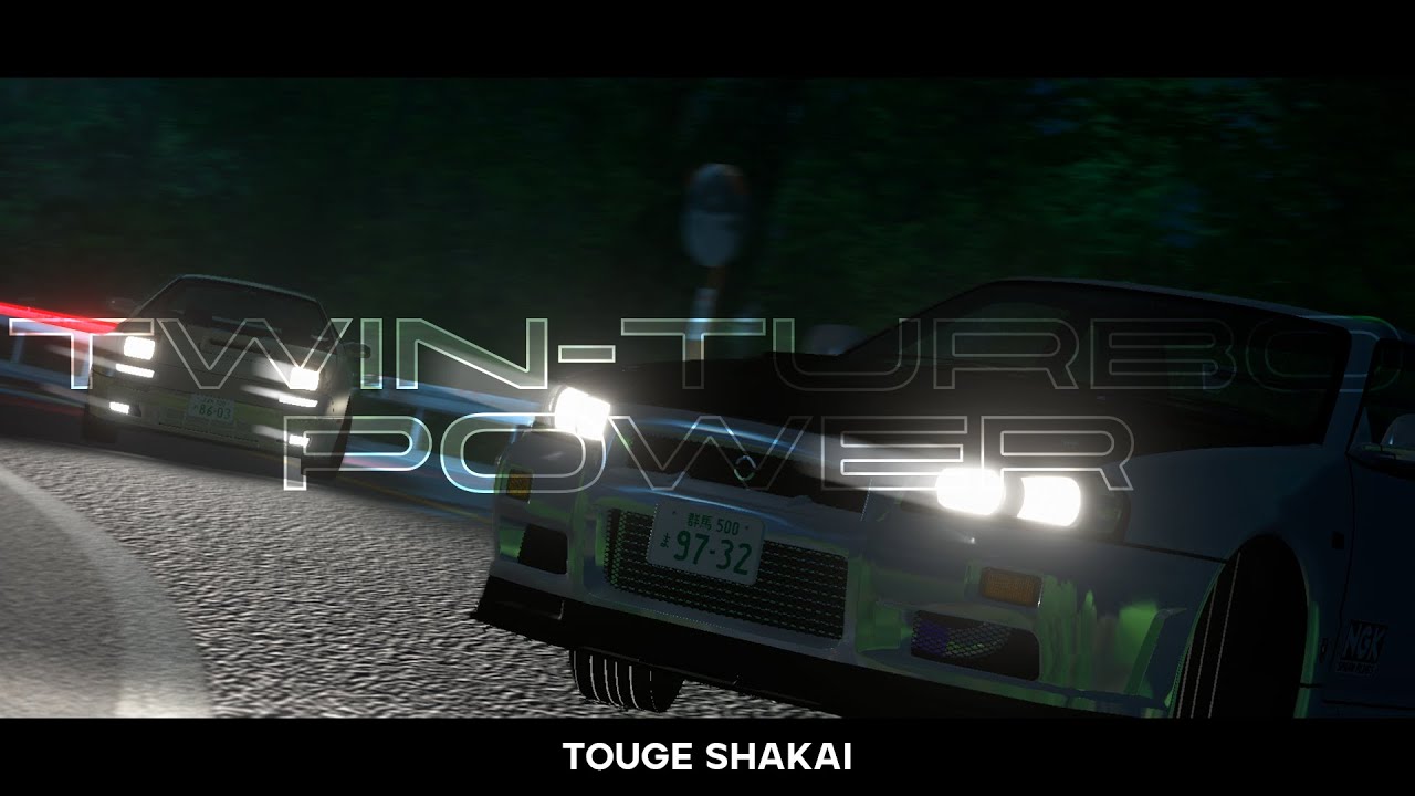 TWIN-TURBO POWER: FC3S VS R34 (TOUGE SHAKAI CINEMATIC)