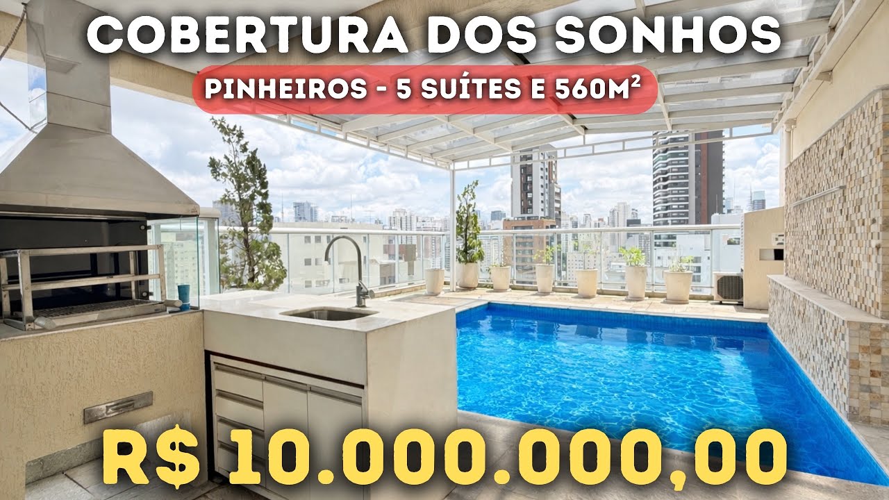 R$10.000.000,00 COBERTURA DOS SONHOS EM PINHEIROS
